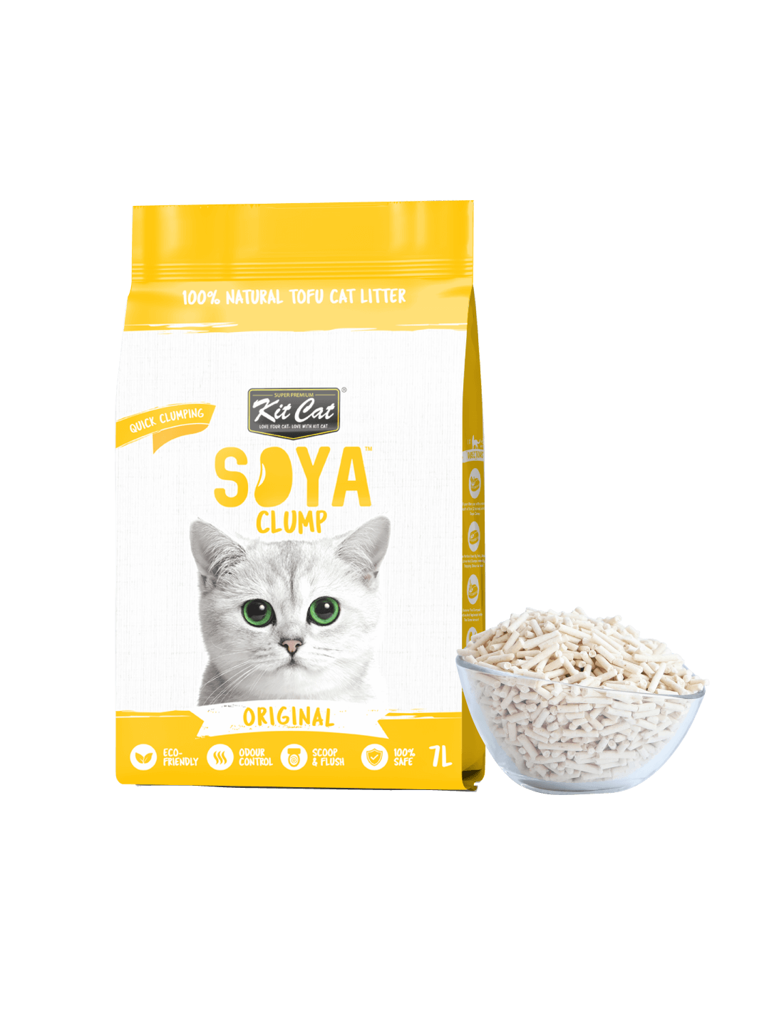 Lettiera per gatti Kit Cat Eco originale, 7 L (2,5 kg)