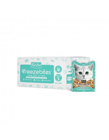 Snack liofilizzato per gatti Kit Cat FreezeBites fegato d'anatra 20 g