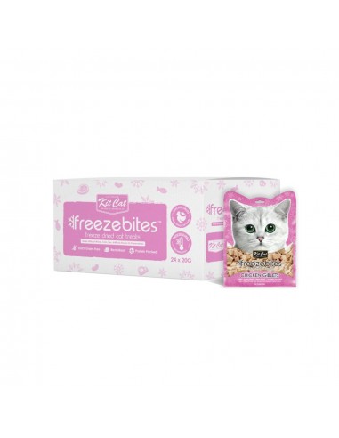 Snack liofilizzato per gatti Kit Cat FreezeBites fegato di pollo 20 g