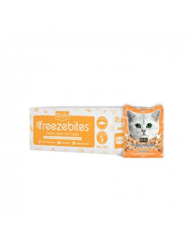 Snack liofilizzati per gatti Kit Cat FreezeBites salmone 15 g