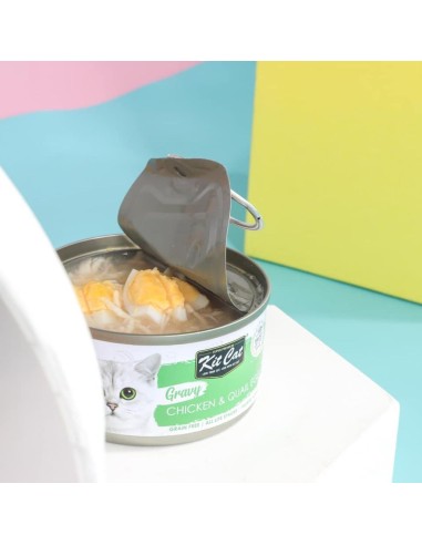 Cibo umido per gatti Kit Cat Gravy tonno e uovo di quaglia 70 g