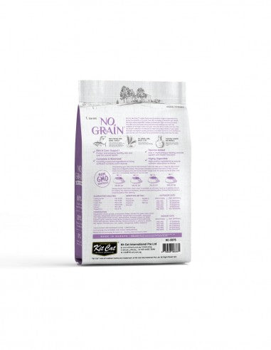 Crocchette per gatti senza cereali Kit Cat No Grain tonno e salmone, 1 kg