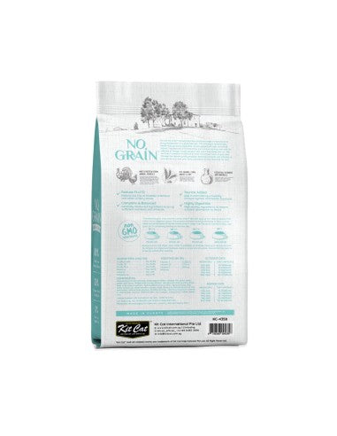 Crocchette per gatti senza cereali Kit Cat No Grain pollo e tacchino, 10 kg
