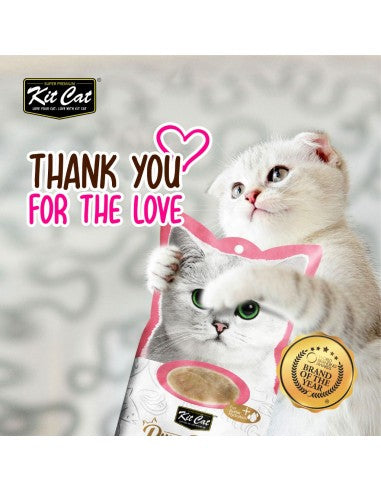 Snack cremoso per gatti Kit Cat PurrPuree tonno e salmone 60 g