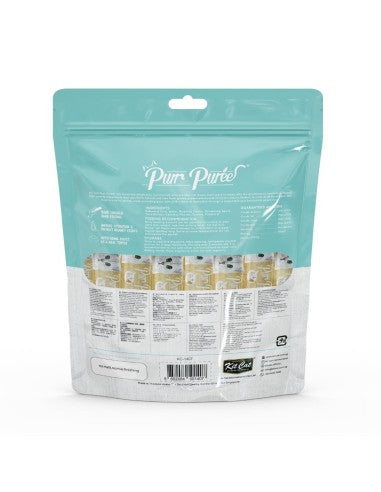 Snack cremosi per gatti Kit Cat PurrPuree tonno e fibre 40 x 15 g