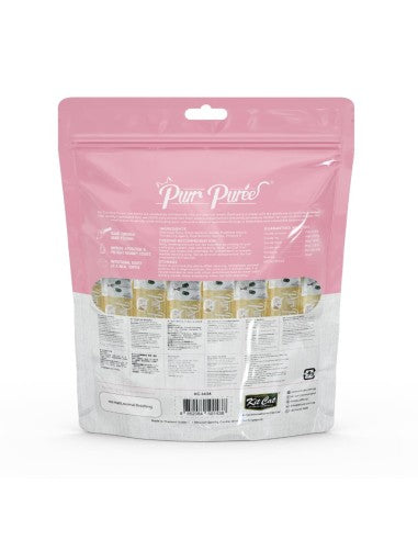 Snack cremosi per gatti Kit Cat PurrPuree tonno e salmone 40 x 15 g