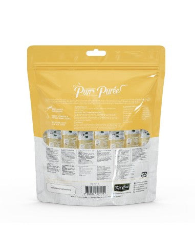 Snack cremosi per gatti Kit Cat PurrPuree pollo e fibre 40 x 15 g