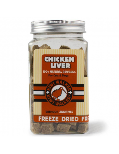 Snack naturali per cani e gatti Kiwi Walker fegato di pollo 115 g