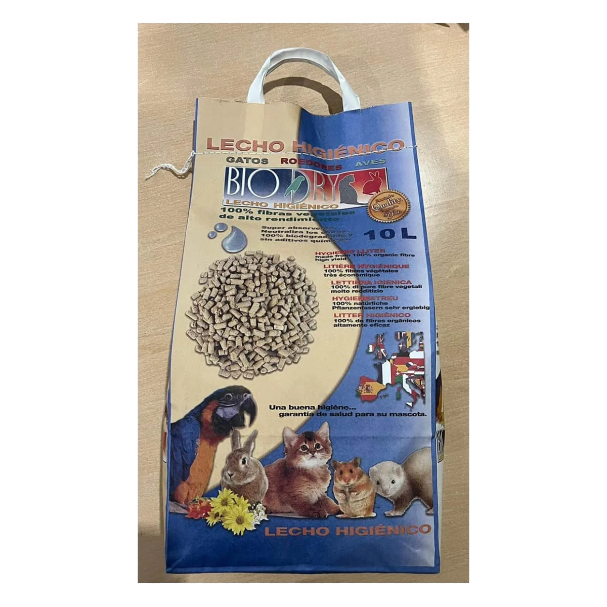 Lettiera in pellet di legno per roditori, 10 litri