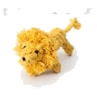 Leone di corda per cani, 16 x 9 cm