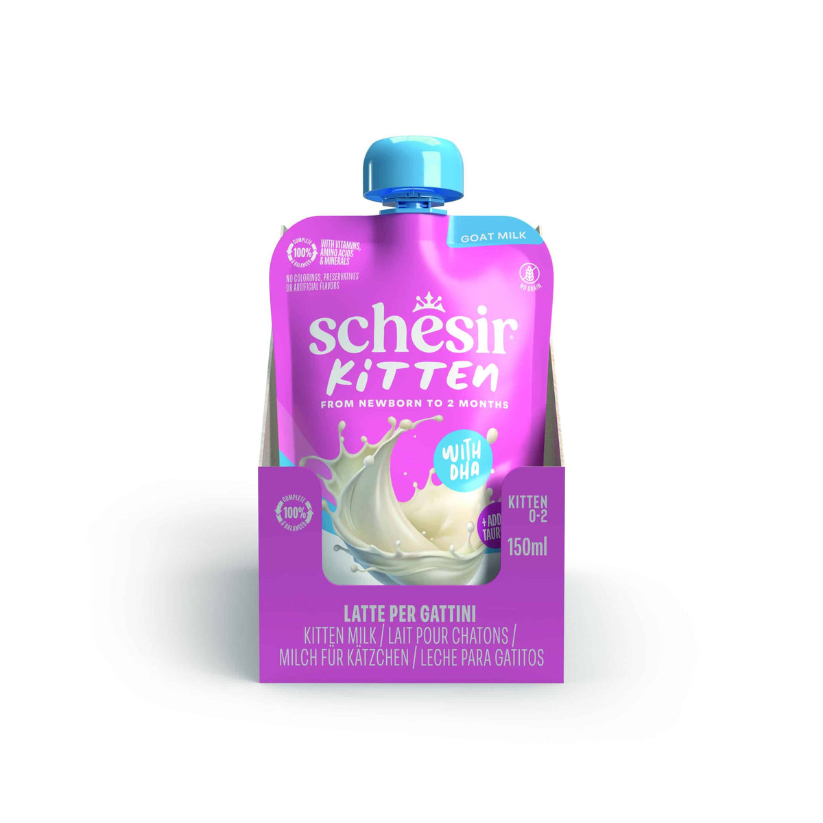 Schesir Kitten latte di capra per gattini 0–2 mesi, 150 ml – immagine 2