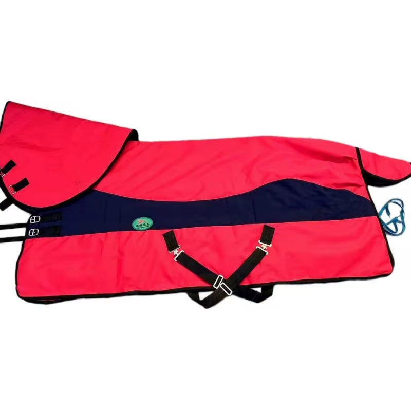 Coperta invernale impermeabile per cavallo con cappuccio – vista 9