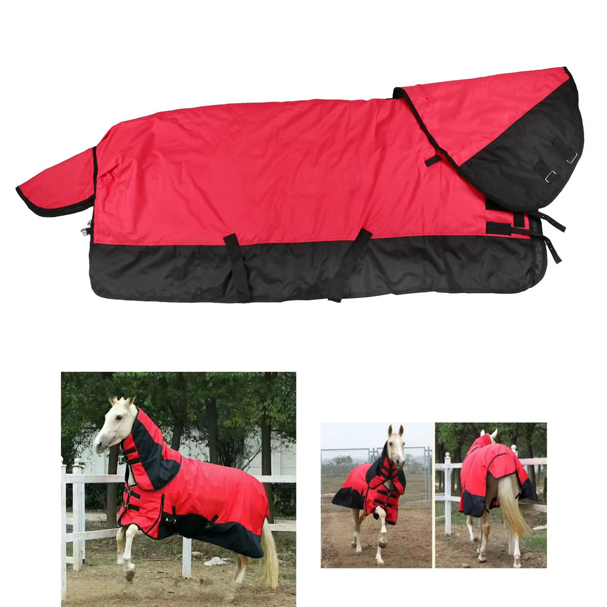 Coperta invernale impermeabile per cavallo, 3 colori – vista 8