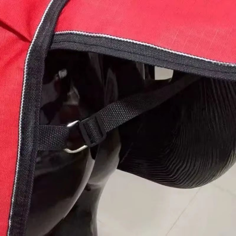 Coperta invernale impermeabile per cavallo con collo – vista 6