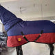 Coperta invernale impermeabile per cavallo con collo
