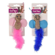 Farfalle rosa e blu per gatti