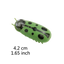 Mariquita vibradora para gatos, juguete de insecto que se mueve solo, verde y negro
