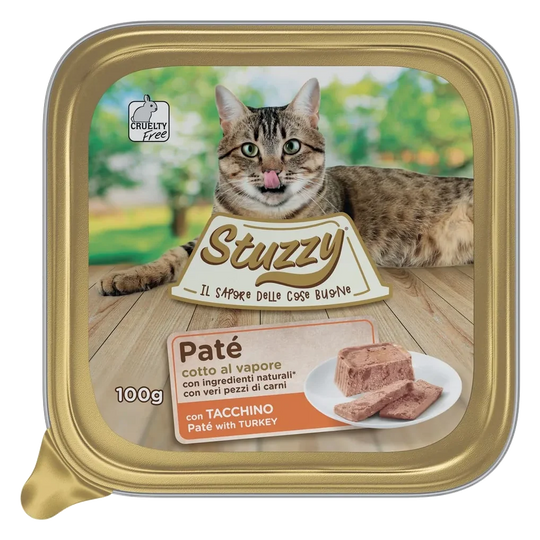 Cibo umido per gatti Mister Stuzzy Cat tacchino, vaschetta 100 g