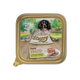 Cibo umido per cani Mister Stuzzy Dog pollo e coniglio, vaschetta in alluminio
