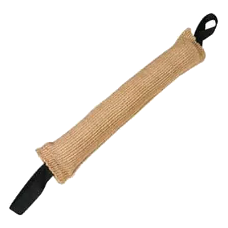 Salsicciotto in sisal con maniglia per cani, taglia L, 60 cm