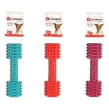 Manubrio con punte Flamingo 17 cm, gioco da masticare per cani