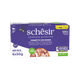 Cibo umido per gatti Schesir tonno con filetti di manzo, 6 × 50 g, multipack