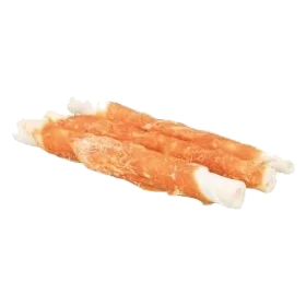 Snack per cani bastoni di pelle al pollo, 18 cm