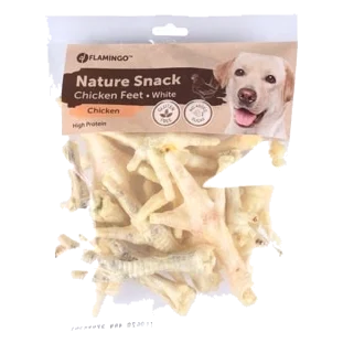 Zampe di pollo bianche Flamingo, snack per cani 200 g