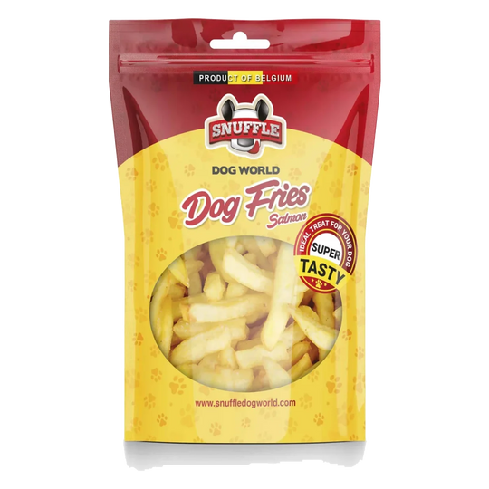 Patatine al gusto salmone per cani Snuffle Dog, 40 g
