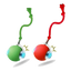 Set di palline automatiche per gatti rossa e verde con coda