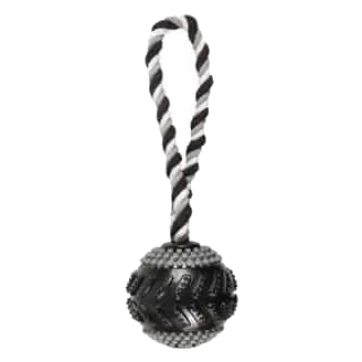 Palla in gomma extra resistente con corda Gladiator Flamingo 18 cm