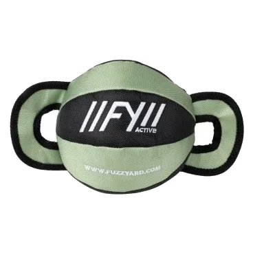 Palla da tiro per cani FuzzYard Ball Tug cachi