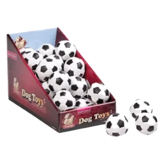 Pallina con disegno da calcio per cani, 6 cm, modello 011010