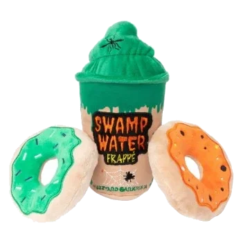Peluche di Halloween per cani FuzzYard Frappé & Donuts