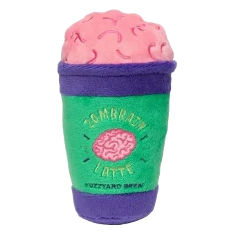 Peluche di Halloween per cani FuzzYard Zombrain Latte