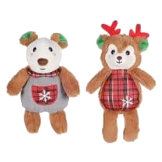 Peluche di Natale orsetti con suono Flamingo per cani
