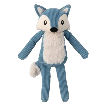 Peluche per cani in velluto a coste FuzzYard Life volpe French Blue