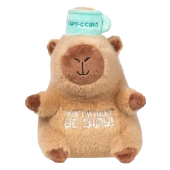 Peluche per cani FuzzYard Happybaras Capy-Ccino con squeaker