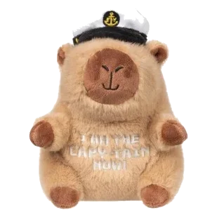 Peluche per cani FuzzYard Happybaras Capy-Tain con squeaker