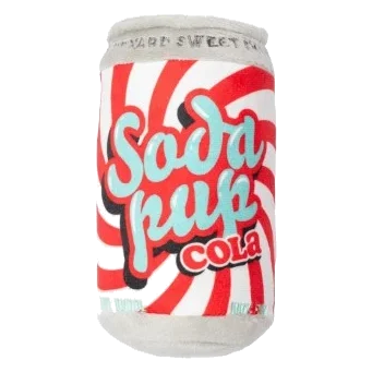 Peluche per cani FuzzYard lattina di bibita Soda Pup Cola con squeaker