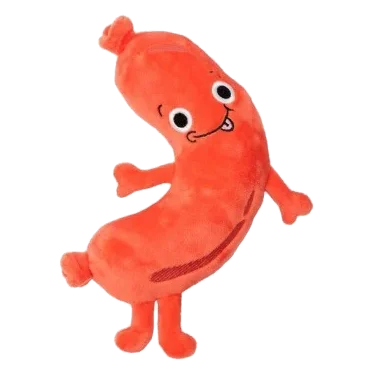 Peluche per cani FuzzYard Meat Heads Brad Wurst con squeaker