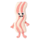 Peluche per cani FuzzYard Meat Heads Kevin Bacon-Strip con squeaker