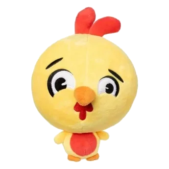 Peluche per cani FuzzYard Noggins Hen Diesel con squeaker