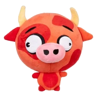 Peluche per cani FuzzYard Noggins Moo Hammad Ali con squeaker