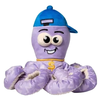 Peluche per cani FuzzYard Octo-Pose Hip Hoptapus polpo con squeaker