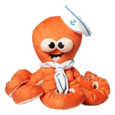 Peluche per cani FuzzYard Octo-Pose Sailor Squiggles polpo con squeaker