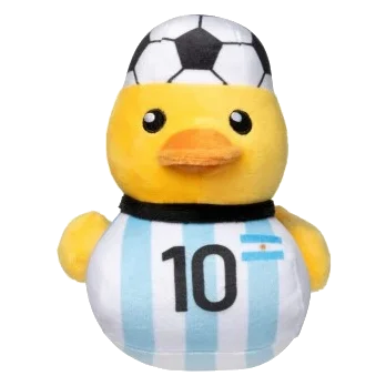 Peluche sonoro per cani FuzzYard Papera calciatrice Argentina n. 10