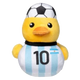Peluche sonoro per cani FuzzYard Papera calciatrice Argentina n. 10