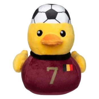 Peluche sonoro per cani FuzzYard Papera calciatrice Belgio n. 7
