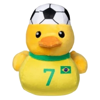 Peluche sonoro per cani FuzzYard Papera calciatrice Brasile n. 7